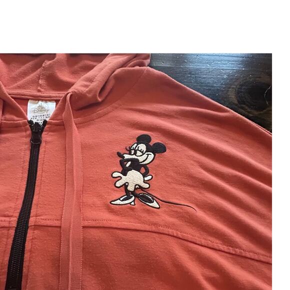 Disney Store Mickey Minnie Retro Embroidered Cropped Top Jacket Shirt Size Small - Picture 5 of 13